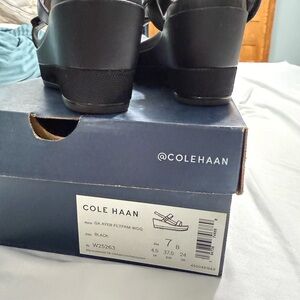 Cole Haan Black platform sandals